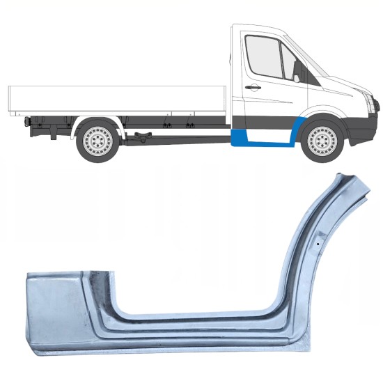 Reparație aripă față cu partea de prag pentru Volkswagen Crafter 2005-2017 / Dreapta 13838