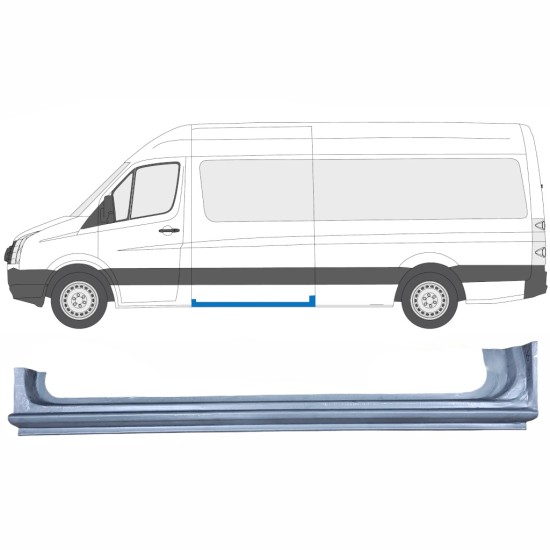 Reparație prag ușă glisantă pentru Volkswagen Crafter 2005-2017 / Stânga 13432