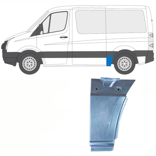 Reparație aripă spate pentru Volkswagen Crafter 2005-2017 / Stânga 13940