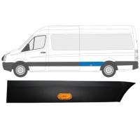 Bandou lateral aripă spate cu lampă pentru Volkswagen Crafter 2005-2017 / Stânga / Set 13994