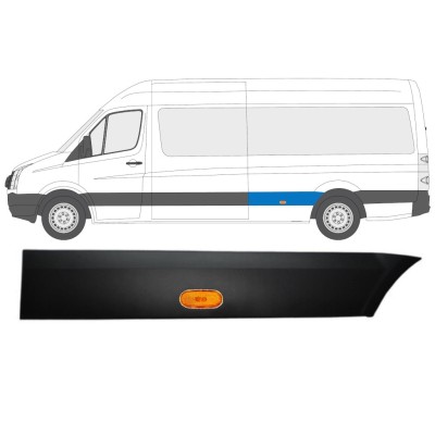Bandou lateral aripă spate cu lampă pentru Volkswagen Crafter 2005-2017 / Stânga / Set 13994
