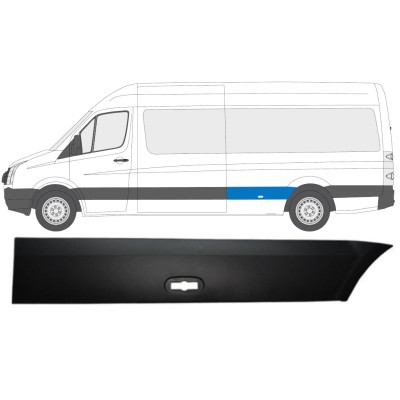 Bandou lateral aripă spate pentru Volkswagen Crafter 2005-2017 / Stânga 13827