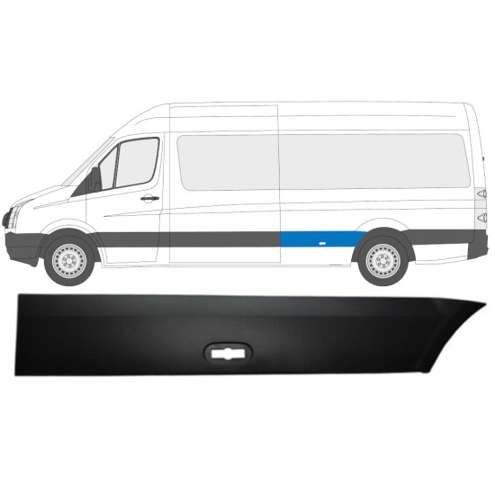 Bandou lateral aripă spate pentru Volkswagen Crafter 2005-2017 / Stânga 13827