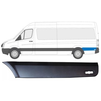 Bandou lateral stânga spate în spatele roții din spate pentru Volkswagen Crafter 2005-2017 / Stânga 13829