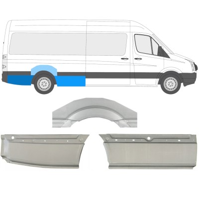 Reparație aripă spate pentru Volkswagen Crafter 2005-2017 / Dreapta / Set 13943