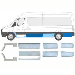 Set panouri de reparare pentru Volkswagen Crafter 2005-2017 / Stânga+Dreapta / 14492
