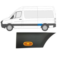 Bandou lateral aripă spate cu lampă pentru Volkswagen Crafter 2005-2017 / Stânga / Set 14089