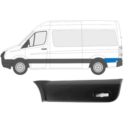 Bandou lateral stânga spate în spatele roții din spate pentru Volkswagen Crafter 2005-2017 / Stânga 13690