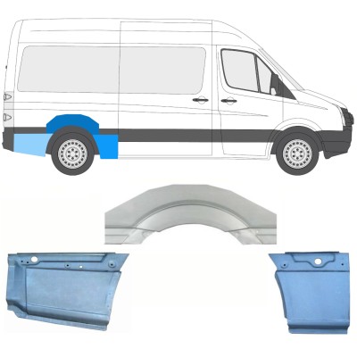 Reparație aripă spate pentru Volkswagen Crafter 2005-2017 / Dreapta / Set 13941