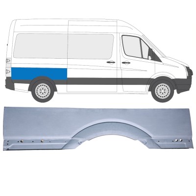 Reparație mare aripă spate pentru Volkswagen Crafter 2005-2017 / Dreapta 15511