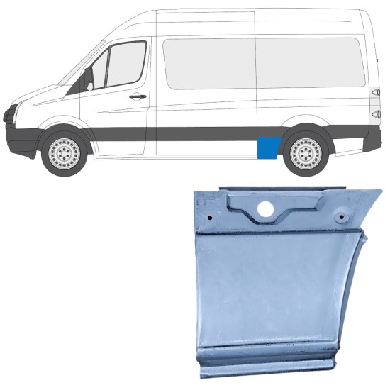 Reparație aripă spate pentru Volkswagen Crafter 2005-2017 / Stânga 13450