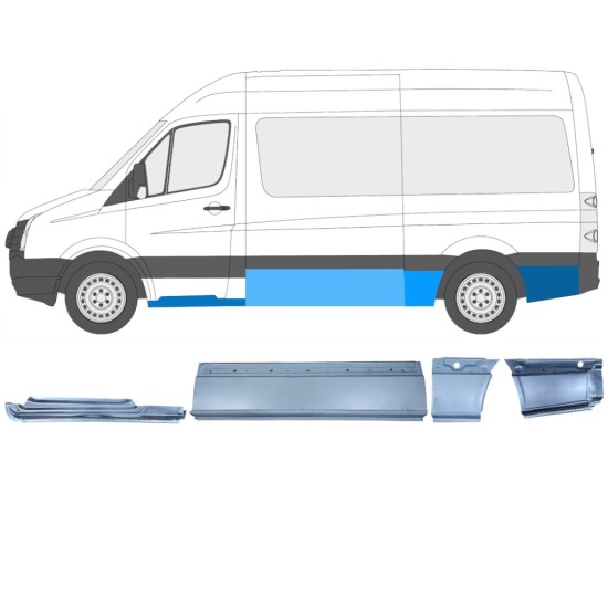 Set panouri de reparare pentru Volkswagen Crafter 2005-2017 / Stânga / 14503