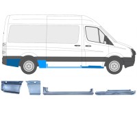Set panouri de reparare pentru Volkswagen Crafter 2005-2017 / Dreapta / 14502