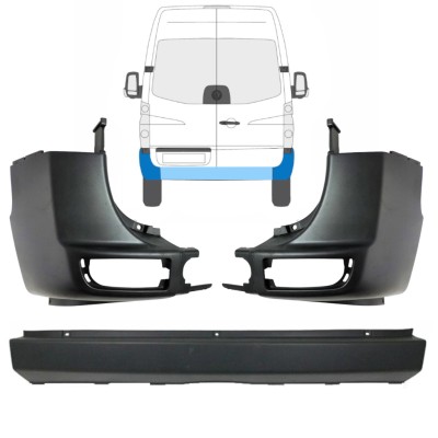 Bară spate pentru Volkswagen Crafter 2005-2017 / Set 15554