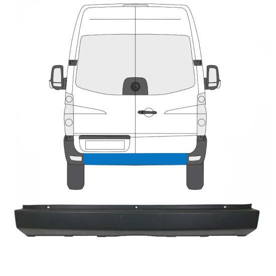 Bară spate pentru Volkswagen Crafter 2005-2017 15550