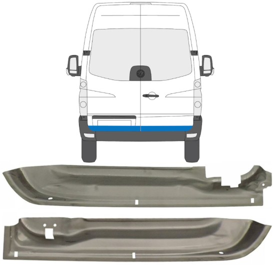 Reparație ușă spate pentru Volkswagen Crafter 2005-2017 / Stânga+Dreapta / Set 14023