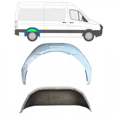 Reparație aripă interioară spate pentru Volkswagen Crafter 2005-2017 / Dreapta / Set 14321
