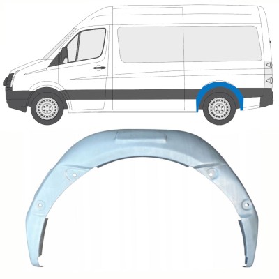 Reparație aripă interioară spate pentru Volkswagen Crafter 2005-2017 / Stânga 13898
