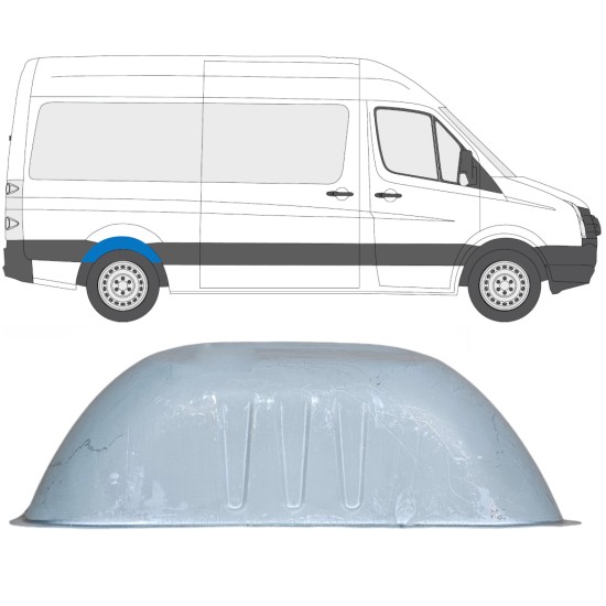 Reparație aripă spate pentru Volkswagen Crafter 2005-2017 / Stânga = Dreapta (simetric) 13612