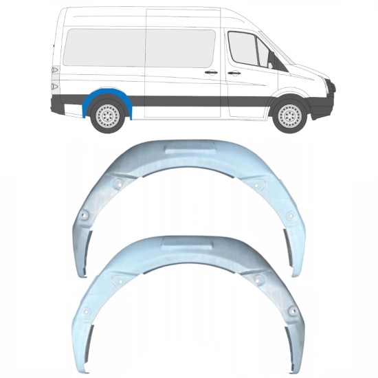 Reparație aripă interioară spate pentru Volkswagen Crafter 2005-2017 / Stânga+Dreapta / Set 15497