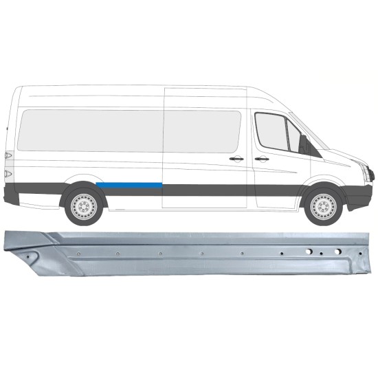 Reparație aripă spate pentru Volkswagen Crafter 2005-2017 / Dreapta 14332