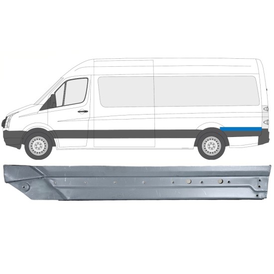 Reparație aripă spate pentru Volkswagen Crafter 2005-2017 / Stânga 14333