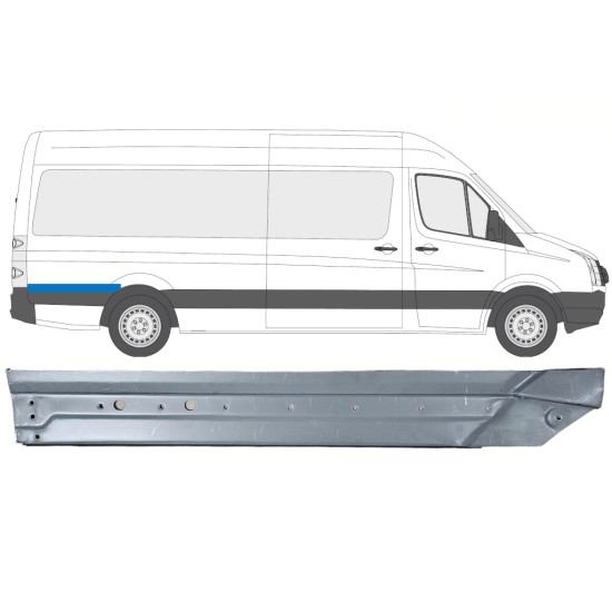 Reparație aripă spate pentru Volkswagen Crafter 2005-2017 / Dreapta 14331