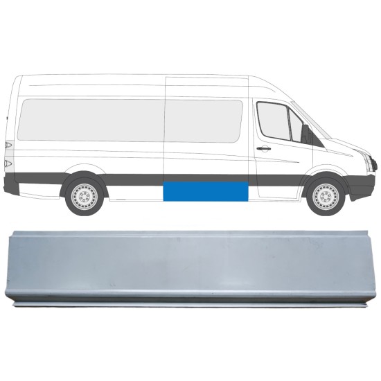 Reparație panou lateral pentru Volkswagen Crafter 2005-2017 / Stânga = Dreapta (simetric) 13972