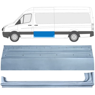 Reparație ușă glisantă + reparație prag pentru Volkswagen Crafter 2005-2017 / Stânga / Set 14318