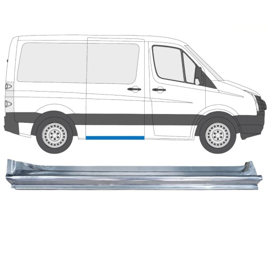 Reparație prag ușă glisantă pentru Volkswagen Crafter 2005-2017 / Dreapta 14374