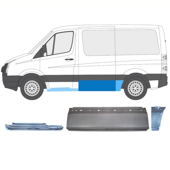 Set panouri de reparare pentru Volkswagen Crafter 2005-2017 / Stânga / 15605