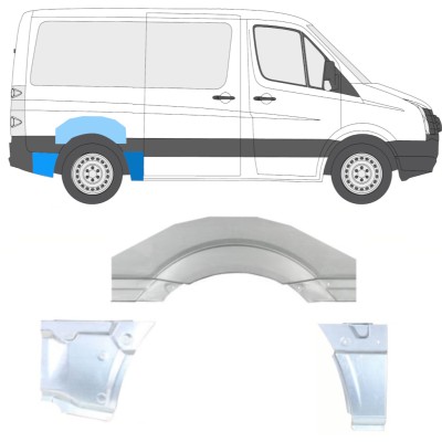 Reparație aripă spate pentru Volkswagen Crafter 2005-2017 / Dreapta / Set 14204