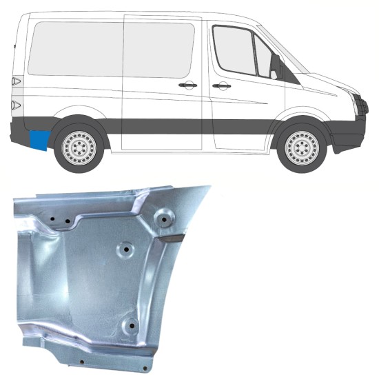 Reparație aripă spate pentru Volkswagen Crafter 2005-2017 / Dreapta 15513