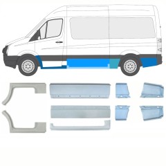 Set panouri de reparare pentru Volkswagen Crafter 2005-2017 / Stânga+Dreapta / 14471