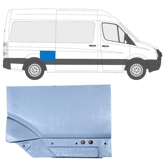 Reparație aripă spate pentru Volkswagen Crafter 2005-2017 / Dreapta 14199