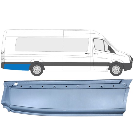 Reparație aripă spate pentru Volkswagen Crafter 2005-2017 / Dreapta 13512