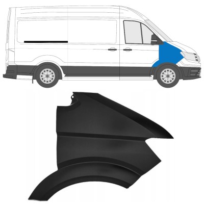 Aripă față pentru Volkswagen Crafter 2017- / Dreapta 15566