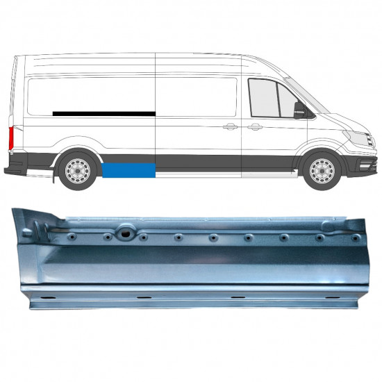 Reparație aripă spate pentru Volkswagen Crafter / MAN THE 2017- / LWB / Dreapta 11598