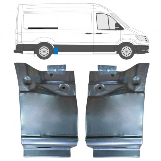 Reparație aripă spate pentru Volkswagen Crafter / MAN THE 2017- / MWB / Set 11603