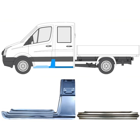 Set panouri de reparare pentru Volkswagen Crafter 2005-2017 / Stânga / 15535