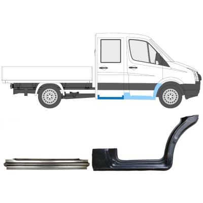 Set panouri de reparare pentru Volkswagen Crafter 2005-2017 / Dreapta / 15538