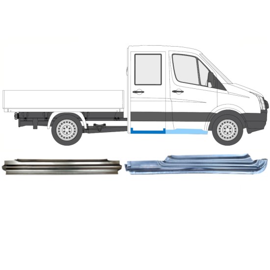 Set panouri de reparare pentru Volkswagen Crafter 2005-2017 / Dreapta / 15536