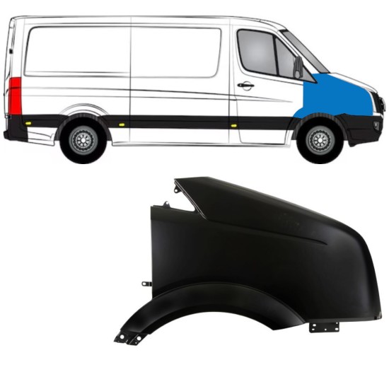 Aripă față pentru Volkswagen Crafter 2005-2017 / Dreapta 15352