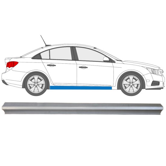 Reparație prag partea inferioară pentru Chevrolet Cruze 2009-2014 / Dreapta 15101 Reparație prag partea inferioară pentru Chevrolet Cruze 2009-2014 / Dreapta 15101