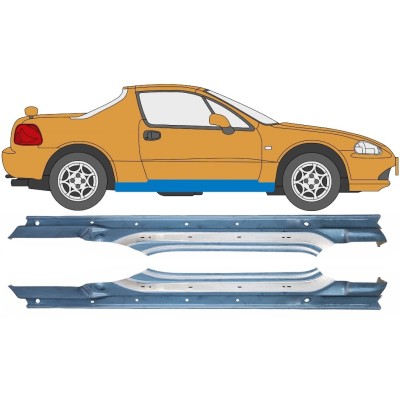 Prag complet pentru Honda Civic Del Sol 1992-1998 / Stânga+Dreapta / Set 10537
