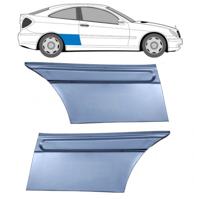 Reparație aripă spate pentru Mercedes CL203 2000-2008 / Stânga+Dreapta / Set 9619