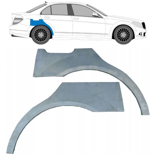 Reparație aripă spate pentru Mercedes C-Class W204 2007-2014 / Stânga+Dreapta / Set 10410