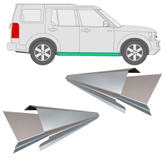 Reparație prag interior + exterior pentru Land Rover Discovery 2004-2009 / Stânga+Dreapta / Set 10939
