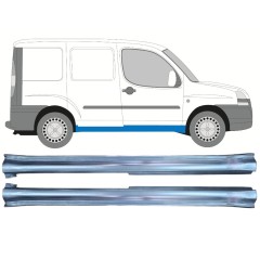 Prag complet pentru Fiat Doblo 2001-2010 / Stânga+Dreapta / Set 11468