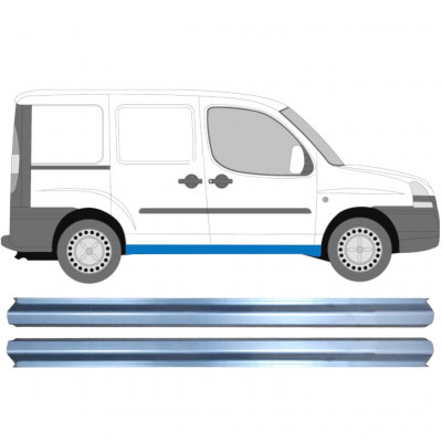 Reparație prag pentru Fiat Doblo 2001-2010 / Set 11348